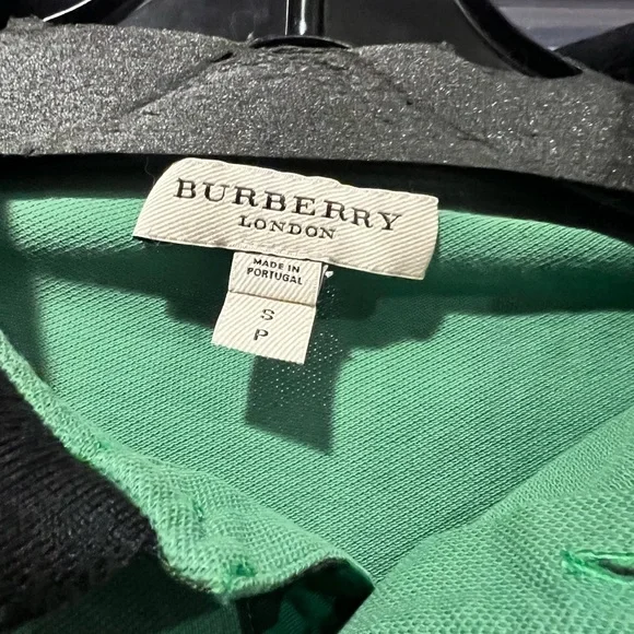 Burberry Mint Green Polo Shirt